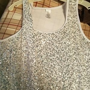 Sequin tank top